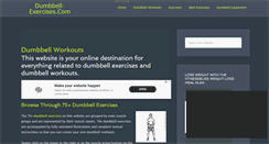 Desktop Screenshot of dumbbell-exercises.com
