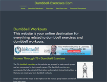 Tablet Screenshot of dumbbell-exercises.com
